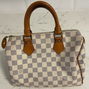 Authentic Louis Vuitton Damier Azur Speedy 25